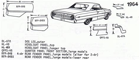 Ford galaxie sheet metal